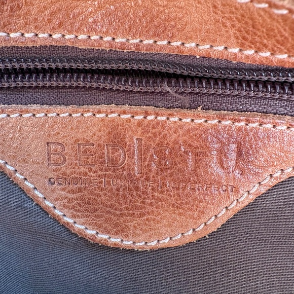 Leather Handbag, Bed Stu Rockaway Tote in Tan Rustic - Picture 12 of 13